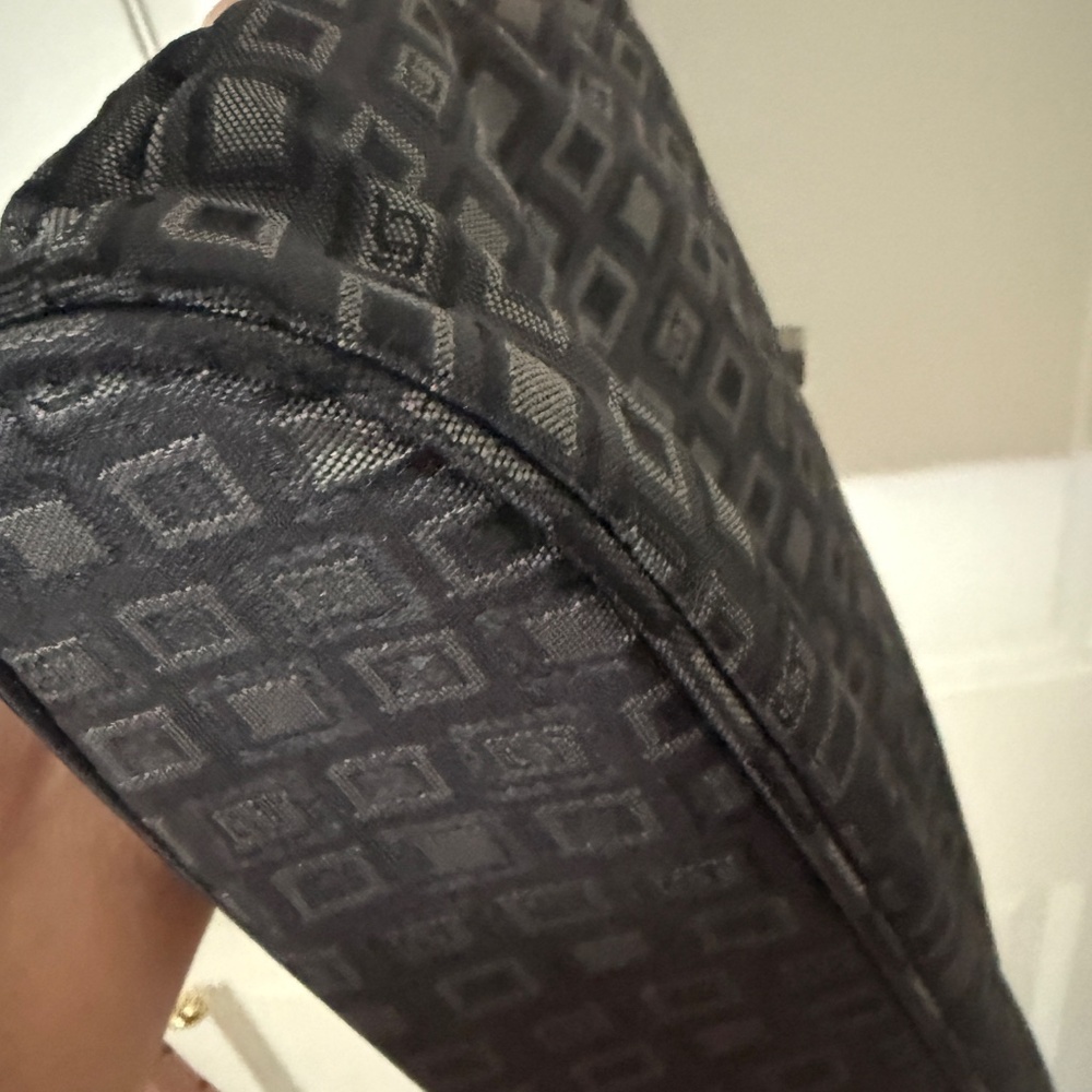 Baggallini Black Gray Geometric Pattern Crossbody… - image 7